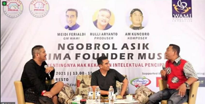 Suasana Talkshow Ngobrol Asik Prima Founder Music yang digelar PT. Armada Prima Founder bersama Wahana Musik Indonesia pada Kamis, 28 Oktober 2021 di Yogyakarta. (Dok. Prima Founder)