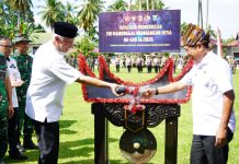 Upacara Pembukaan TMMD ke-128 Kodim 0308/Padang Pariaman yang Diselenggarakan di Sungai Geringging Resmi Dibuka