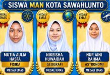 Tiga Siswa MAN Sawahlunto Lolos OSN Provinsi 2026, Bukti Program SAGau SATI Berbuah Prestasi