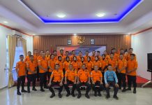 Tingkatkan Kesiapsiagaan, Kantor SAR Padang Gelar Latihan SAR di Perairan pantai Carolina, Kota Padang