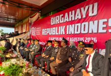 Kapolres 50 Kota Hadiri Upacara HUT ke-81 Kemerdekaan RI di GOR Singa Harau