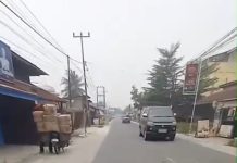 Asap Karhutla Pekat Selimuti Rimbo Panjang Kampar, Warga Sesak Napas: Jarak Pandang Cuma 500 Meter